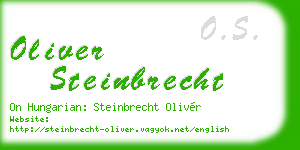oliver steinbrecht business card